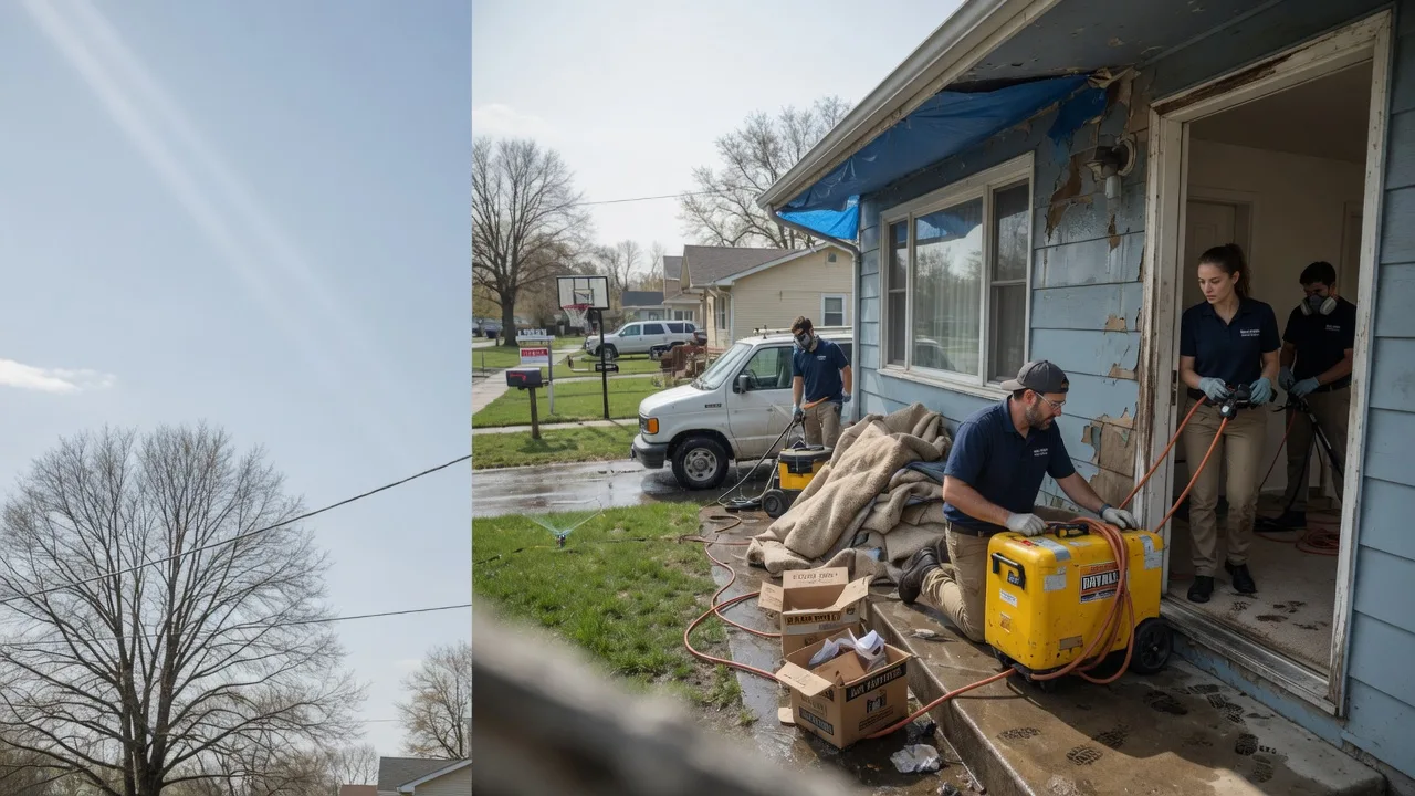 Basement Flood Cleanup in New Athens, IL near me